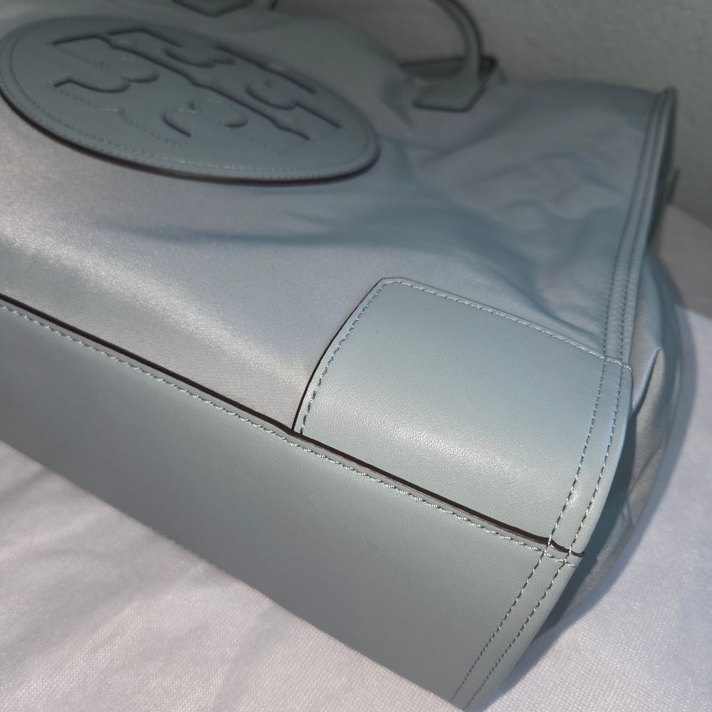 Tory Burch ELLA Tote Bag Blue Celadon - Picture 5 of 13